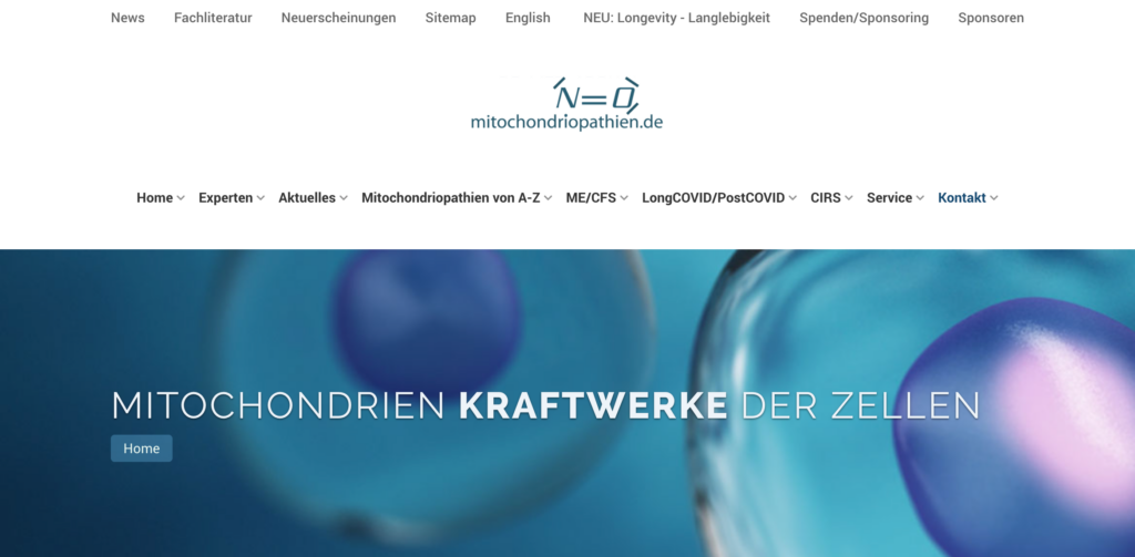 Mitochondriopathien.de: prämierte TYPO3 Medizinwebsite inkl. Marketingkonzept