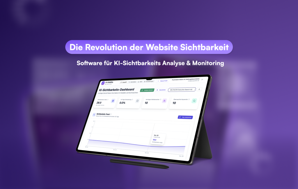 Softwareprojekt für SEO & KI Sichtbarkeit (SaaS)