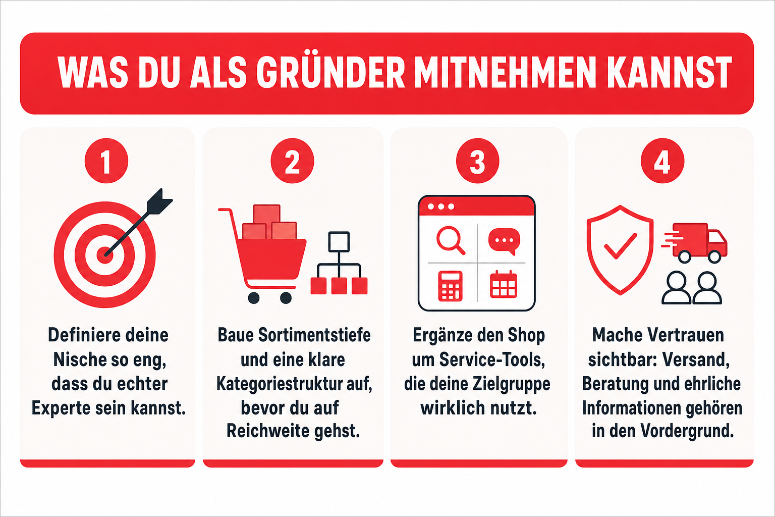 Was du als Gründer konkret mitnehmen kannst Was du als Gründer konkret mitnehmen kannst